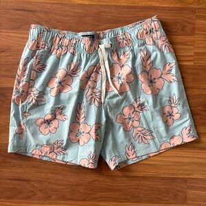 Men’s Floral Print Swim Trunks